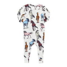 Load image into Gallery viewer, Bamboo Romper - Multi Horses

