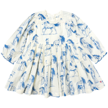 Load image into Gallery viewer, Charlie Dress - Blue Horses
