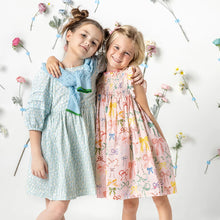 Load image into Gallery viewer, Girls Stevie Dress - Watercolor Bows
